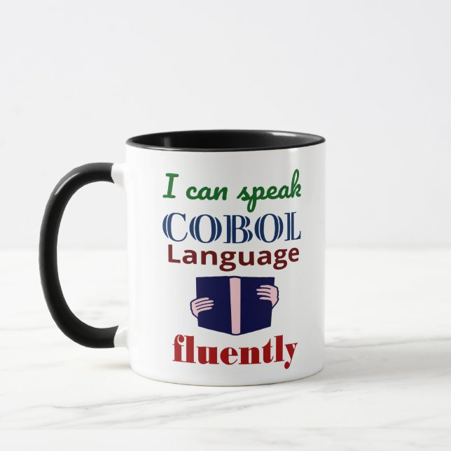 Taza Hablar con fluidez el lenguaje Cobol (Izquierda)