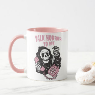 TAZA HABLAR HORROR CONMIGO TELÉFONO REAPERITIVO GRIM