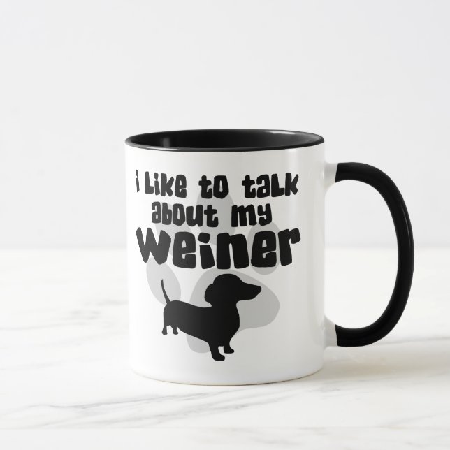 Taza Hable de mi Weiner (Derecha)