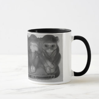 Taza Hable ven Hear no hacer NINGUNA estatua malvada