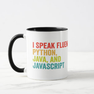 Taza Hablo con fluidez lenguaje informático Divertido c