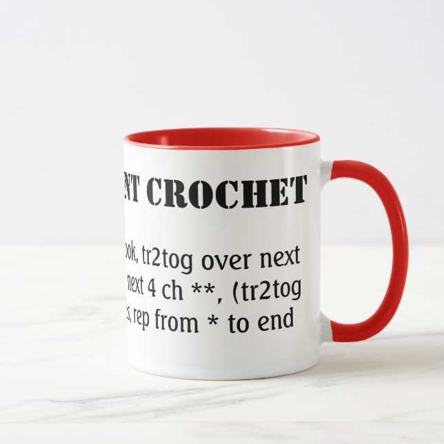 Taza Hablo crochet fluido (Derecha)