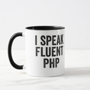 Taza Hablo fluentemente PHP Funny Coding Geek Programad