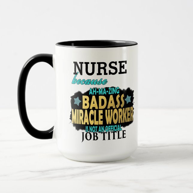 Taza Hacedor de milagros PERSONALIZADO de Badass de la (Izquierda)