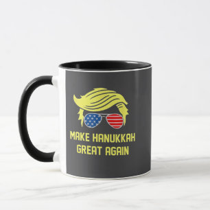 Taza Hacer a Hanukkah grande de nuevo Trump judío