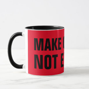 Taza Hacer cambios que no excedan al negro rojo Inspira