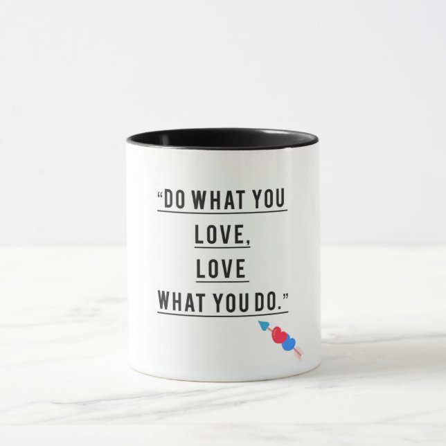 Taza Hacer lo que amas - Mug motivacional (Centro)