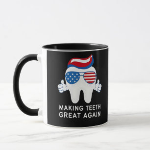 Taza Hacer los dientes grandes de nuevo 4 de julio dent