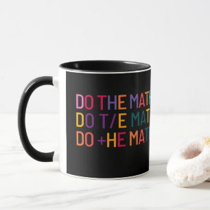 Taza Hacer matemáticas, profesor de matemáticas