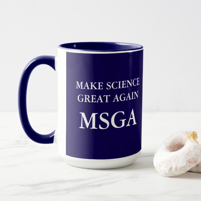 Taza Hacer que la ciencia vuelva a ser grande el café d (Con donut)