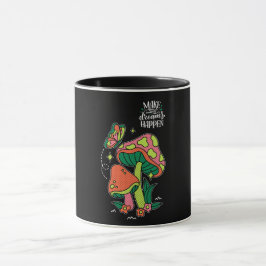 Taza Hacer que los sueños ocurran | Mariposa colorida