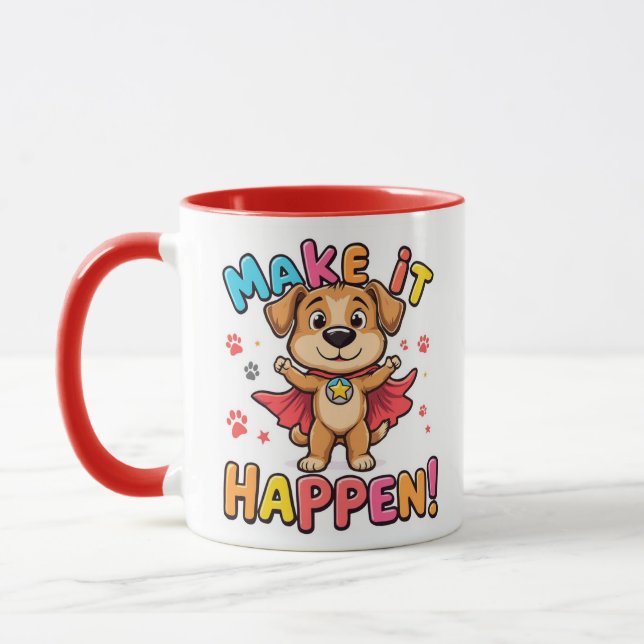 Taza Hacer que ocurra la matanza de perros superhéroes (Izquierda)