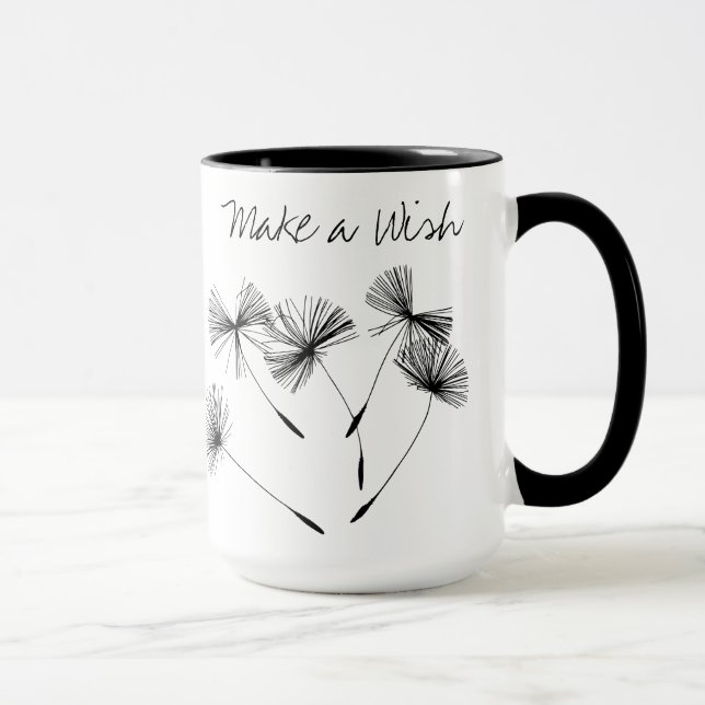 Taza Hacer un deseo en un Dandelion (Derecha)