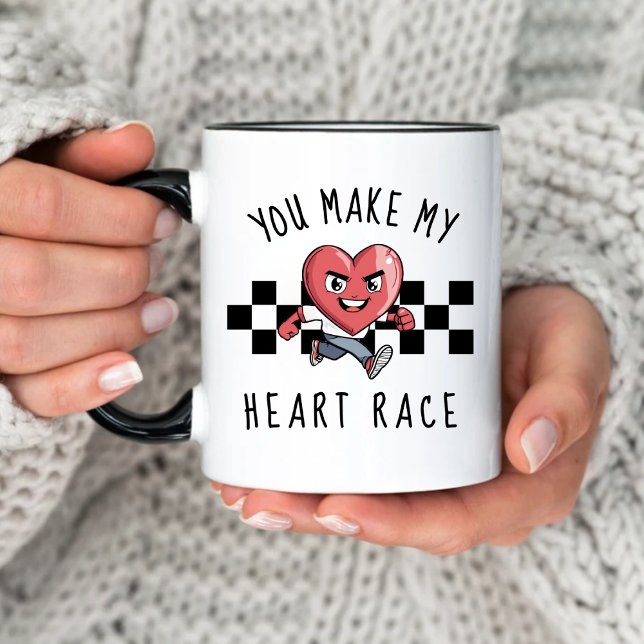 Taza Haces Que Mi Carrera Sea Un El día de San Valentín (Subido por el creador)