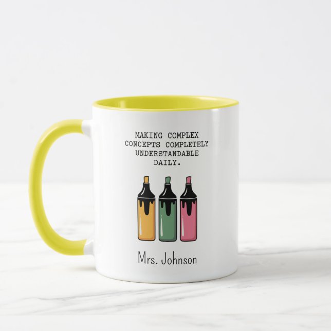 Taza Haciendo Conceptos Complejos Totalmente Comprensib (Izquierda)