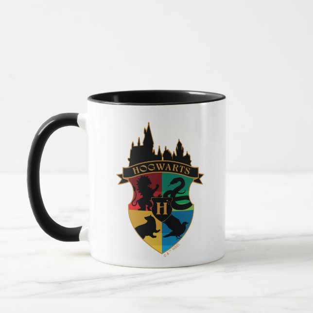 Taza HACIENTES™ Castillo Escudo Insignia para el Orgull (Izquierda)