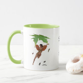Taza Hada Cuta Con Alas Marrones Café Mug