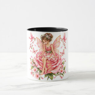Taza Hada Rosa Caprichosa en Rosa – Feria de Fantasía F