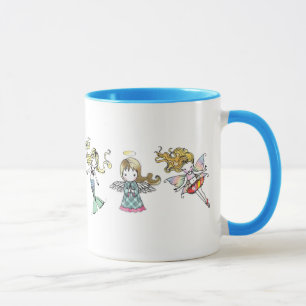 Taza Hada Sirena Monada y Ángel