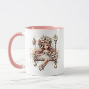 Taza Hadas de Navidades blancos