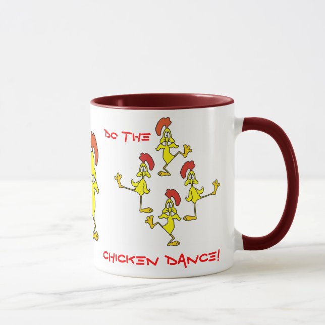 Taza ¡HAGA LA DANZA DEL POLLO!  por SHARON SHARPE (Derecha)