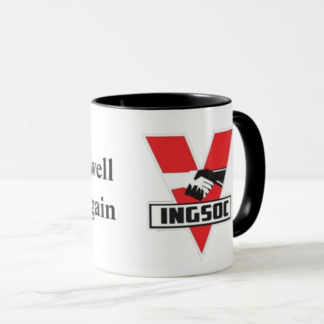 Taza Haga la ficción de Orwell otra vez (Anverso derecho)