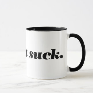 Taza haga que chupa
