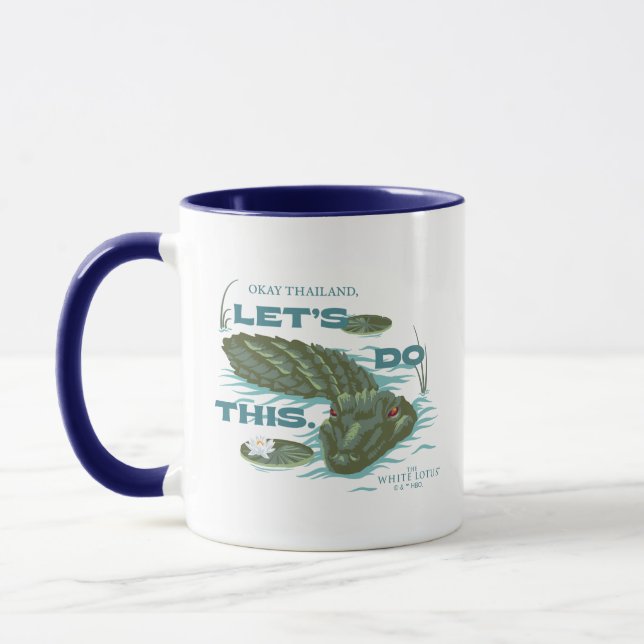 Taza "Hagamos esto", lagarto - El Lotus blanco (Izquierda)