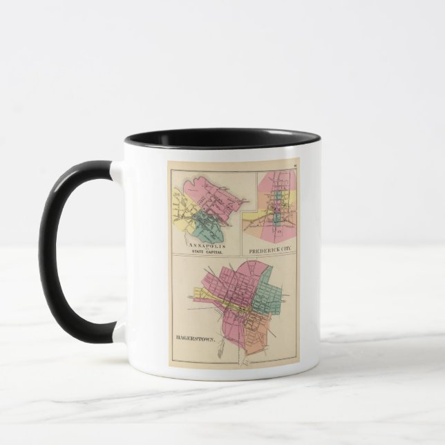 Taza Hagerstown, Anápolis, Ciudad de Frederick (Izquierda)