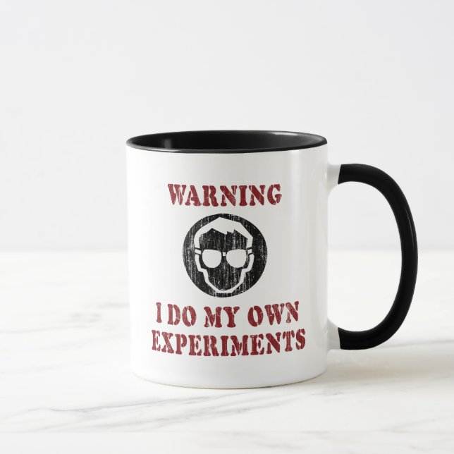 Taza Hago mis propios experimentos - Grunge de científi (Derecha)