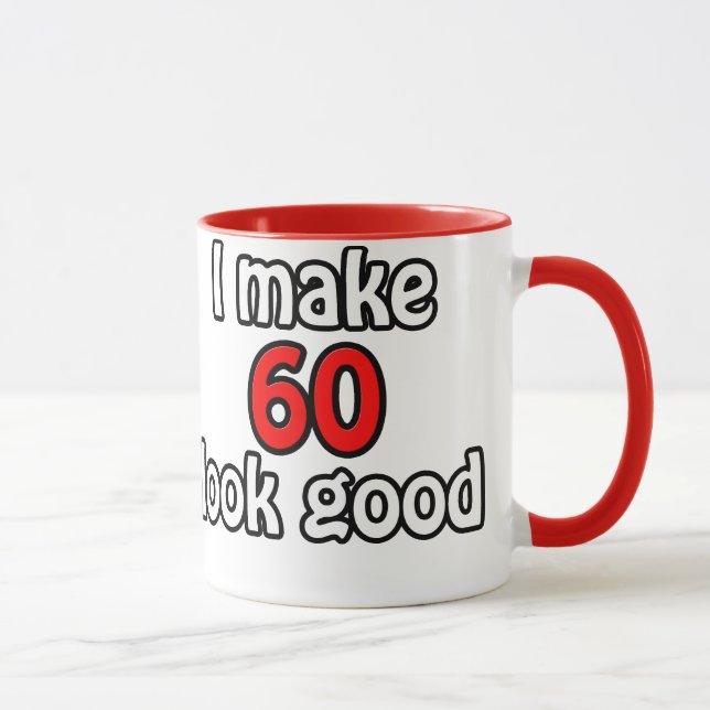 Taza Hago que 60 se vea bien (Derecha)