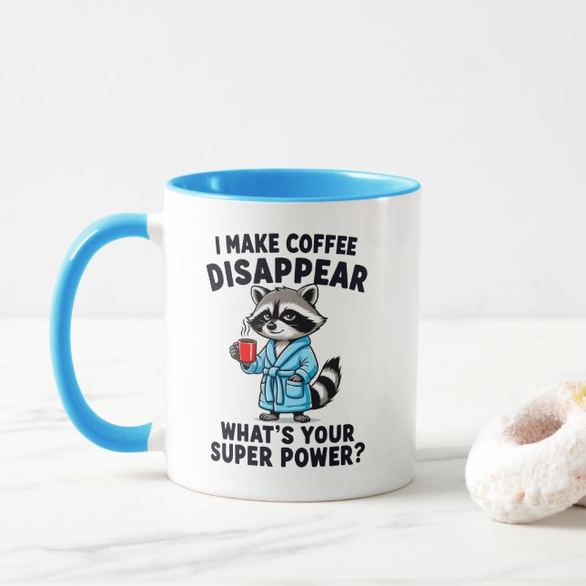 Taza Hago que el café desaparezca - Amante del café map (Con donut)