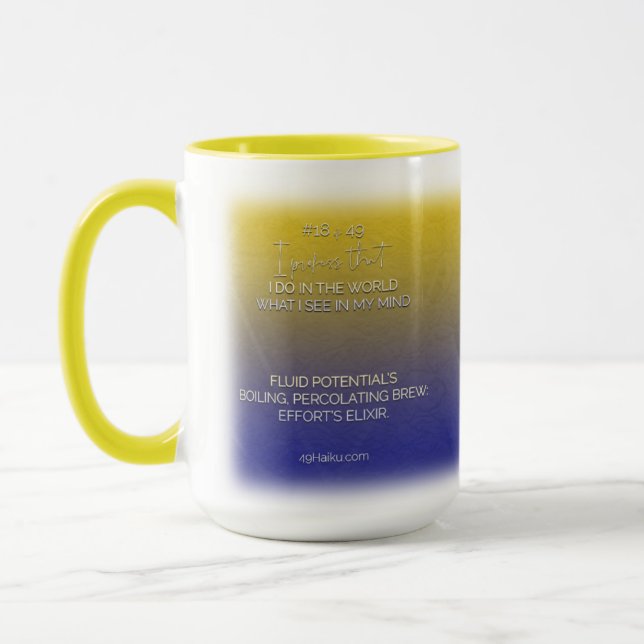 Taza Haiku Mug "49 profesiones de la alegría" (Izquierda)