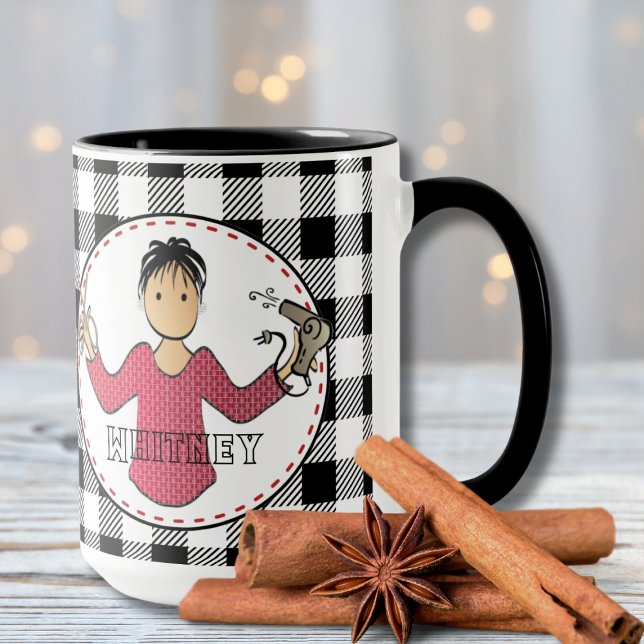 Taza Hairdresser Beautician Navidades Divertido Persona (Subido por el creador)