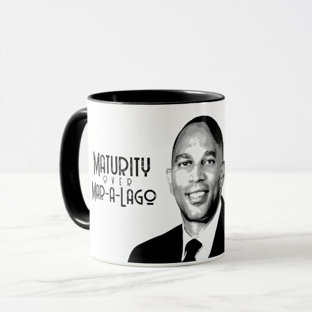 Taza Hakeem Jeffries - Madurez sobre Mar-a-Lago (Anverso izquierdo)