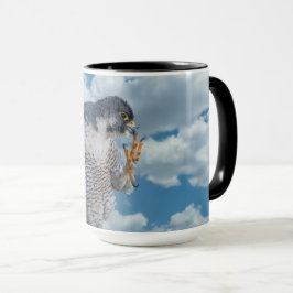 Taza Halcón Peregrino a lo largo del río Hudson