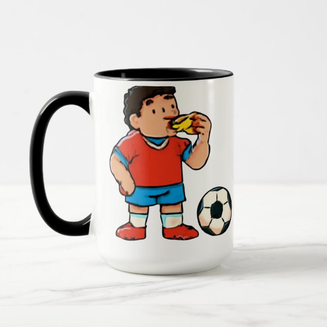 Taza Half Time Snack – Funny Soccer Pizza (Izquierda)