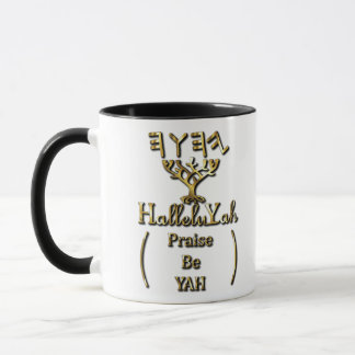 Taza HalleluYah Elogio sea SÍ Oro
