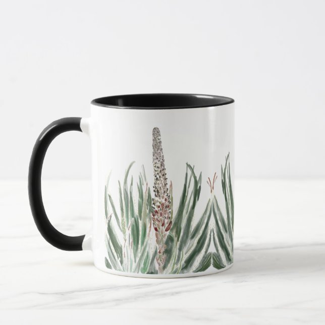 Taza Hallo Aloe de dos tones de café Mug (Izquierda)