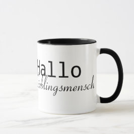 Taza Hallo Lieblingsmensch