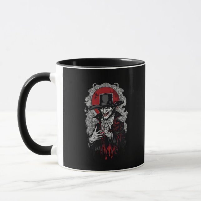 Taza Halloween 2 vampiro, horror, vampiro aterrador, 2 (Izquierda)