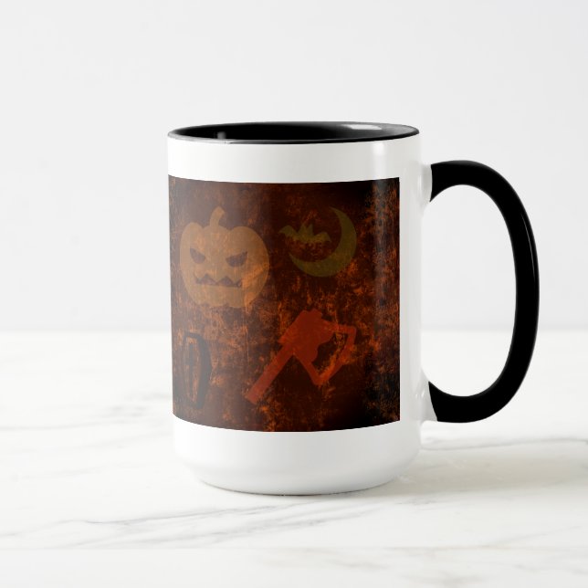 Taza Halloween asusta el trasfondo inquietante (Derecha)