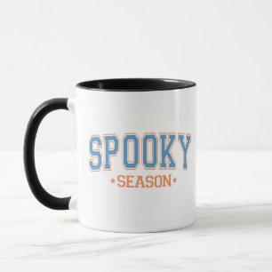 Taza Halloween azul y Naranja blanco de temporada espel