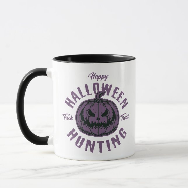 Taza Halloween Calabaza de caza de calabaza - Trick esp (Izquierda)