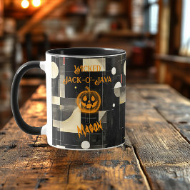 Taza Halloween - Calabaza Jack-o'-Java negra