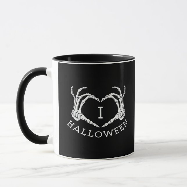 Taza Halloween! Classic - Skeleton Hands Heart (Izquierda)