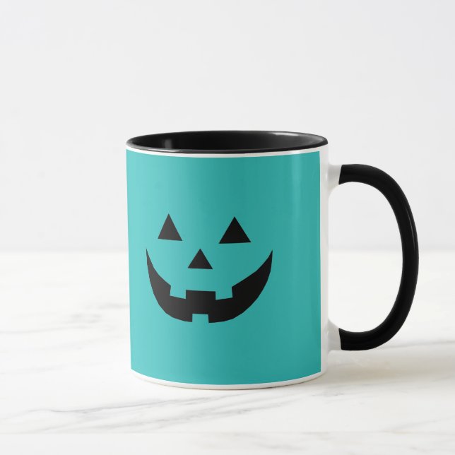 Taza Halloween con calabaza de calabaza de calabaza ver (Derecha)