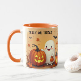 Taza Halloween de azotes y calabazas con sabor vintage 