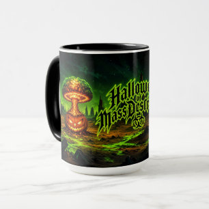 Taza Halloween de Destrucción Masiva Calabaza Radioacti
