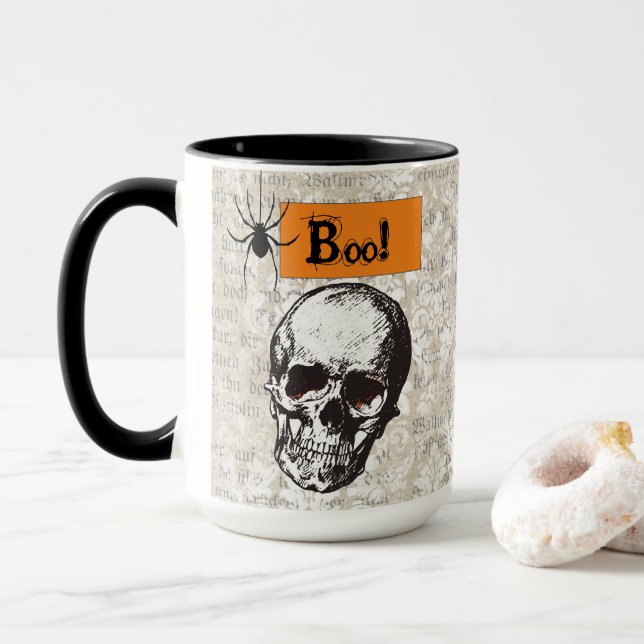 Taza Halloween de escaramuzas (Con donut)